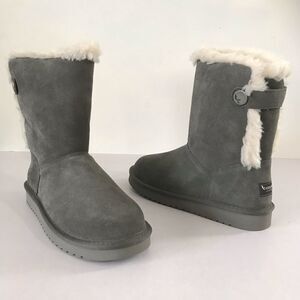 Koolaburra by UGG Jordina Suede Button Short Boots